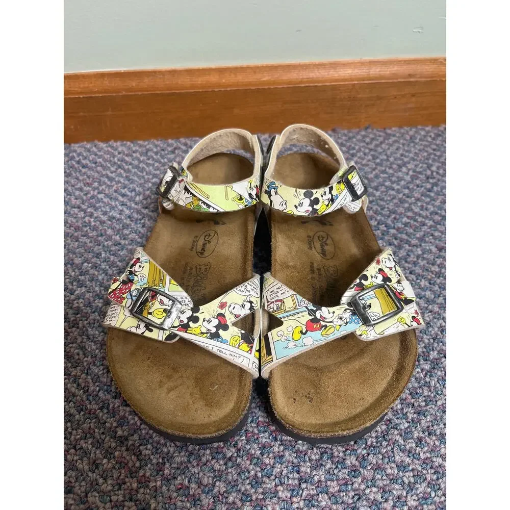 Birkenstock Disney Mickey Mouse Comic Strip Toddler Sandal Size 12